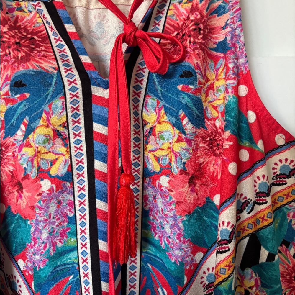 Flying Tomato Pink Multi Floral Halter Mini Dress - Picture 6 of 6